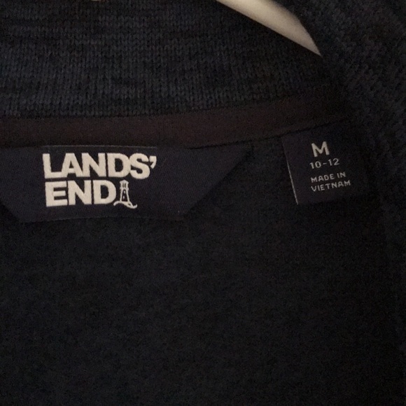 Land’s End women’s jacket. Size medium. Blue knit - Picture 2 of 4